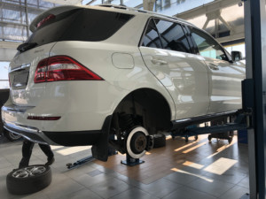 Диагностика задней подвески ML