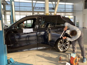 Удаление вмятин на BMW Х5